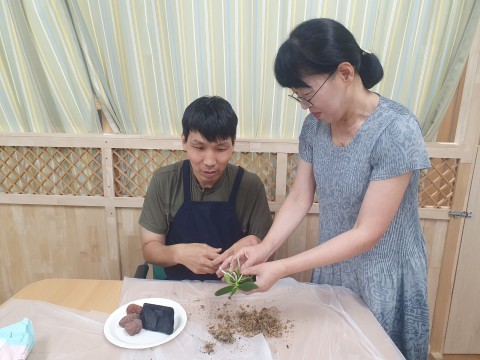 마인드업(원예상담치료) 8회기 진행